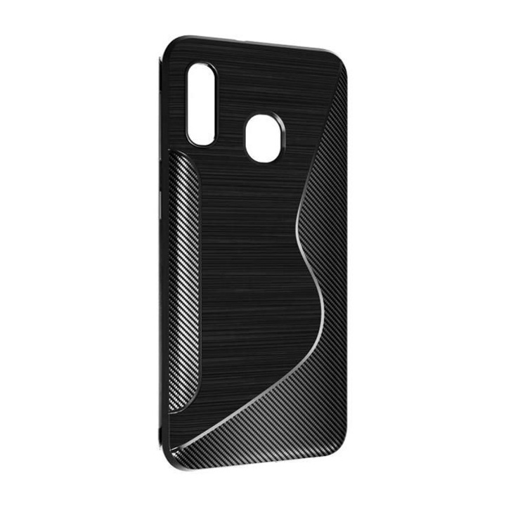 Силиконов гръб Omni Bsmart S-line за Motorola One Zoom, Черен
