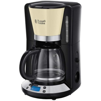 Cafetiera Russell Hobbs Colours Plus+ Cream 24033-56, 1100 W, 1.25 L, Tehnologie WhirlTech, Crem/Negru Cafetiera Russell Hobbs Colours Plus+ Cream 24033-56, 1100 W, 1.25 L, Tehnologie WhirlTech, Crem/Negru