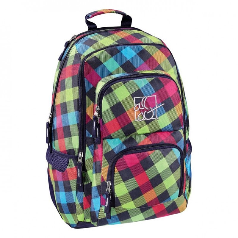 Rucsac laptop All Out Louth, 15.6 inch, model Rainbow