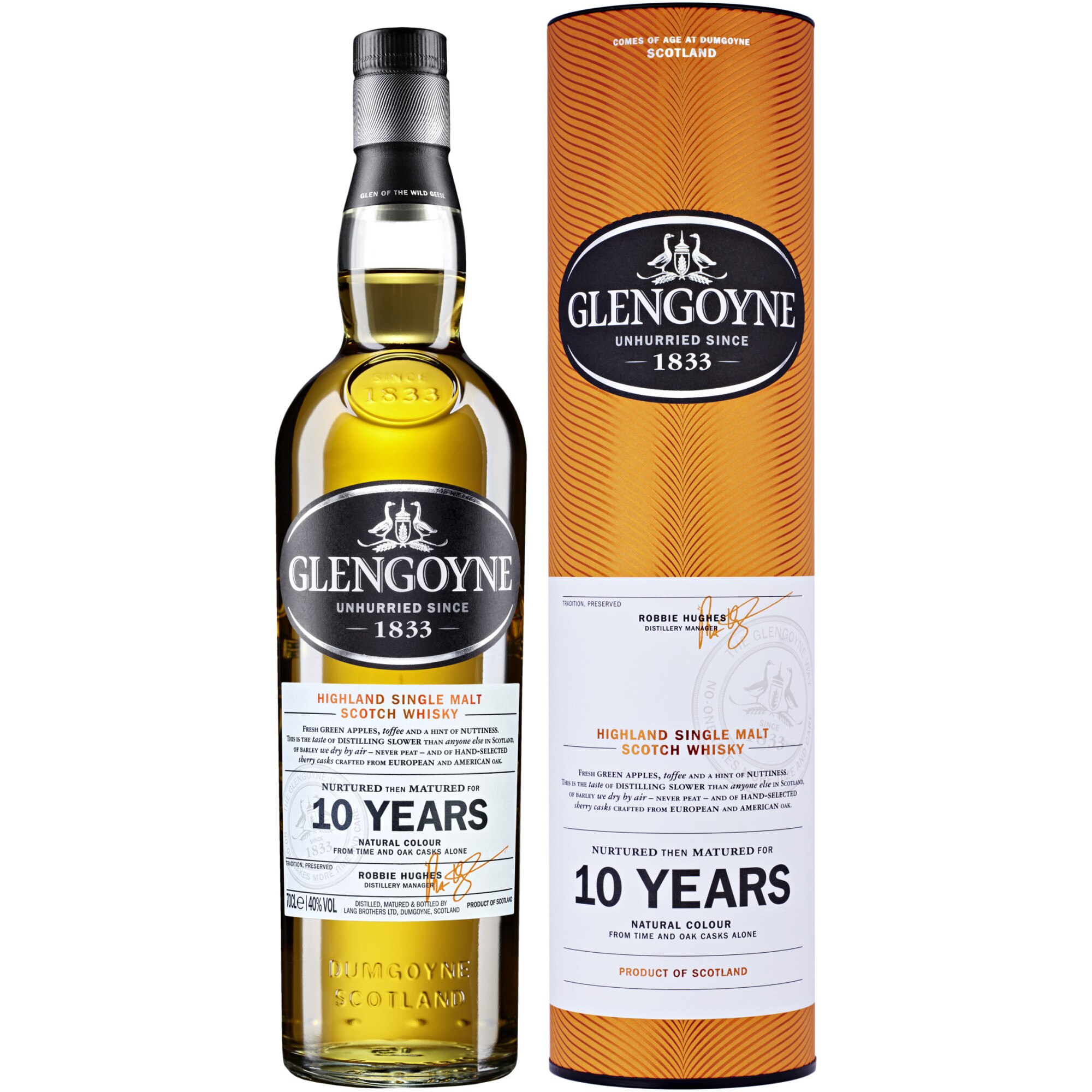 Whisky Glengoyne 10YO, Single Malt 40%, 0.7l