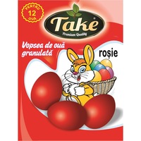 Vopsea de oua rosu granulata pentru 12 oua