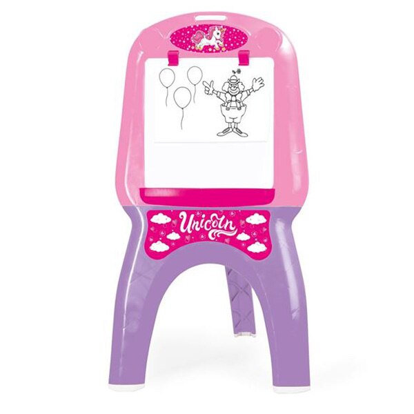 Tablita magnetica,pliabila,21 accesorii incluse,dimensiuni 107 x 59 x 37 cm,Roz