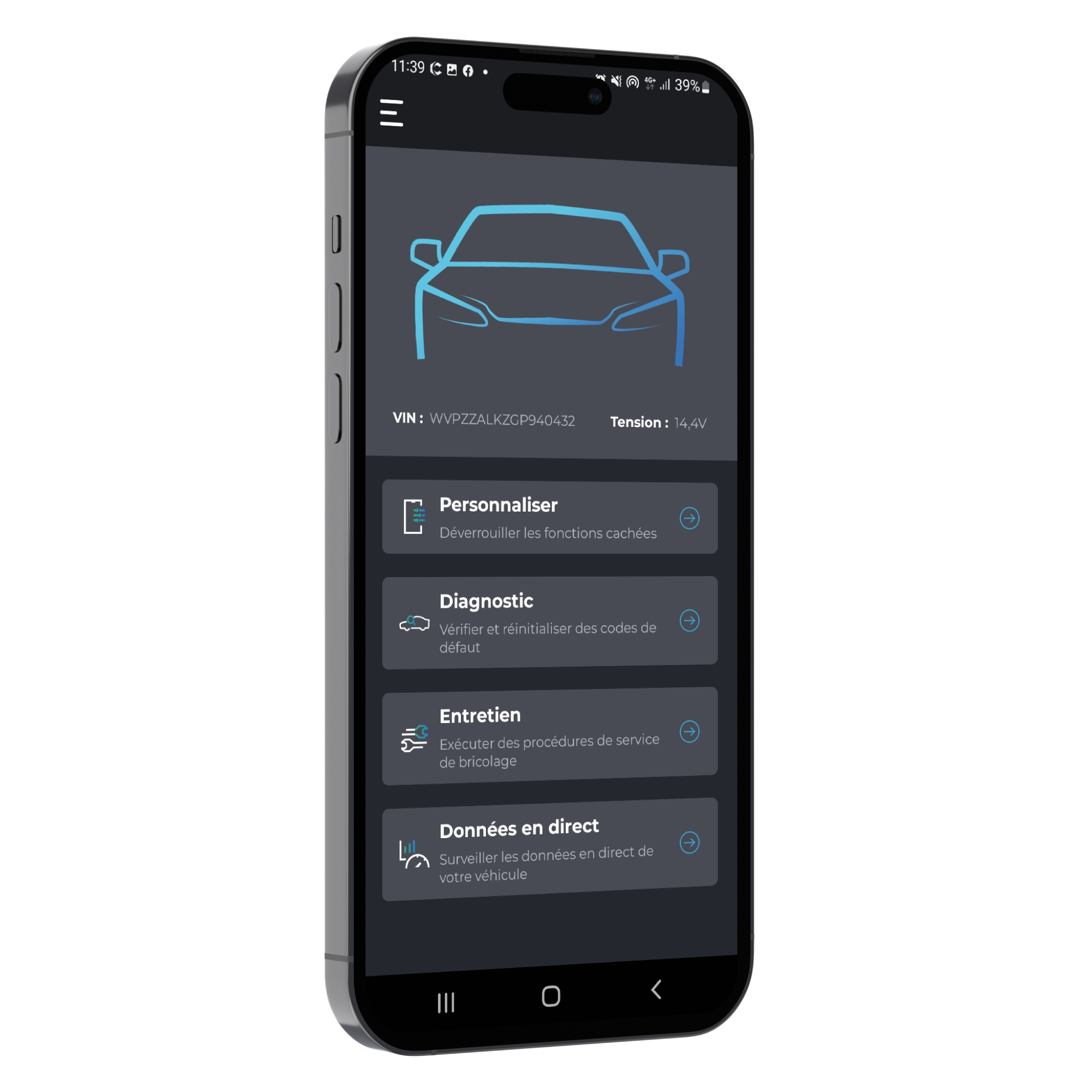 Multi-Blue 2021 OBD2 pour iOS et Android Bluetooth 4.0 Données en