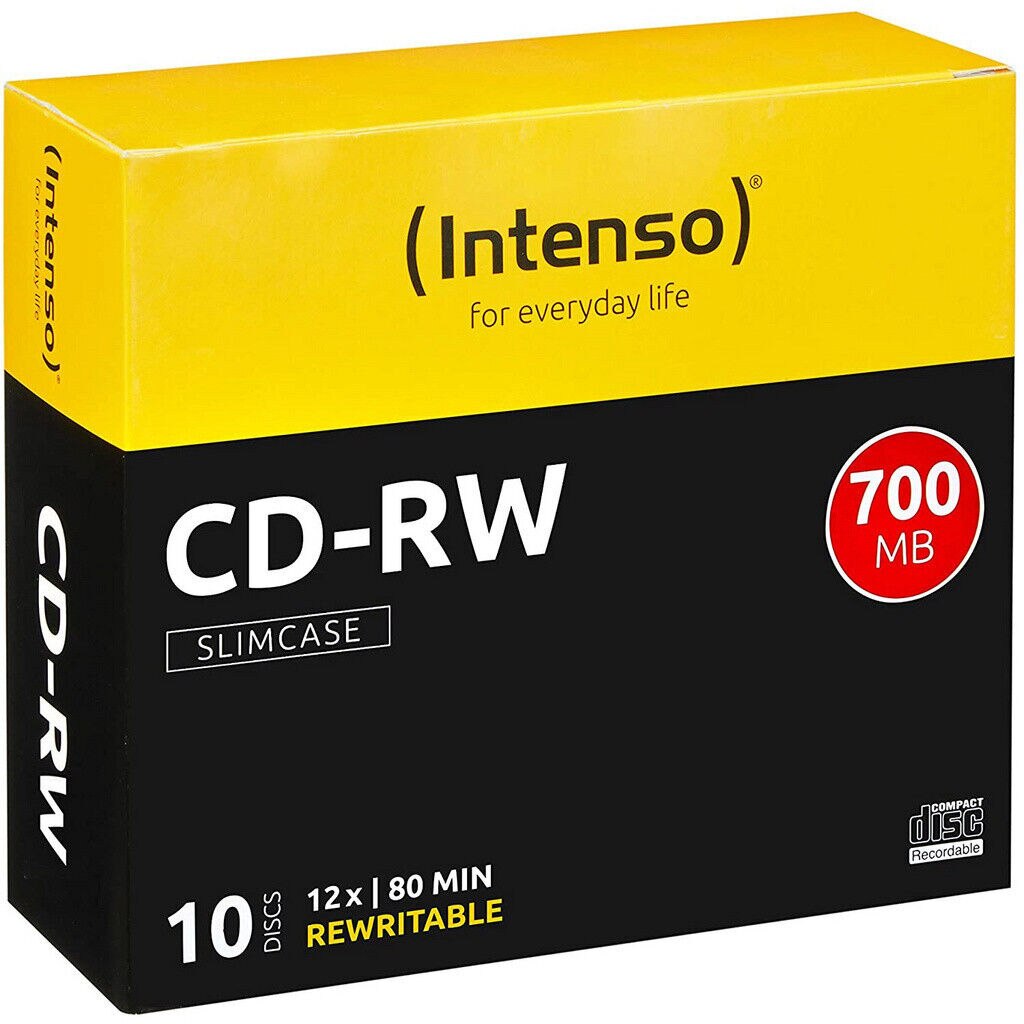 Mediu stocare Intenso CD-RW 700MB 10 Slim Case