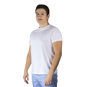 Tricou la baza gatului, PRIMA, alb, marimea XL Tricou la baza gatului, PRIMA, alb, marimea XL
