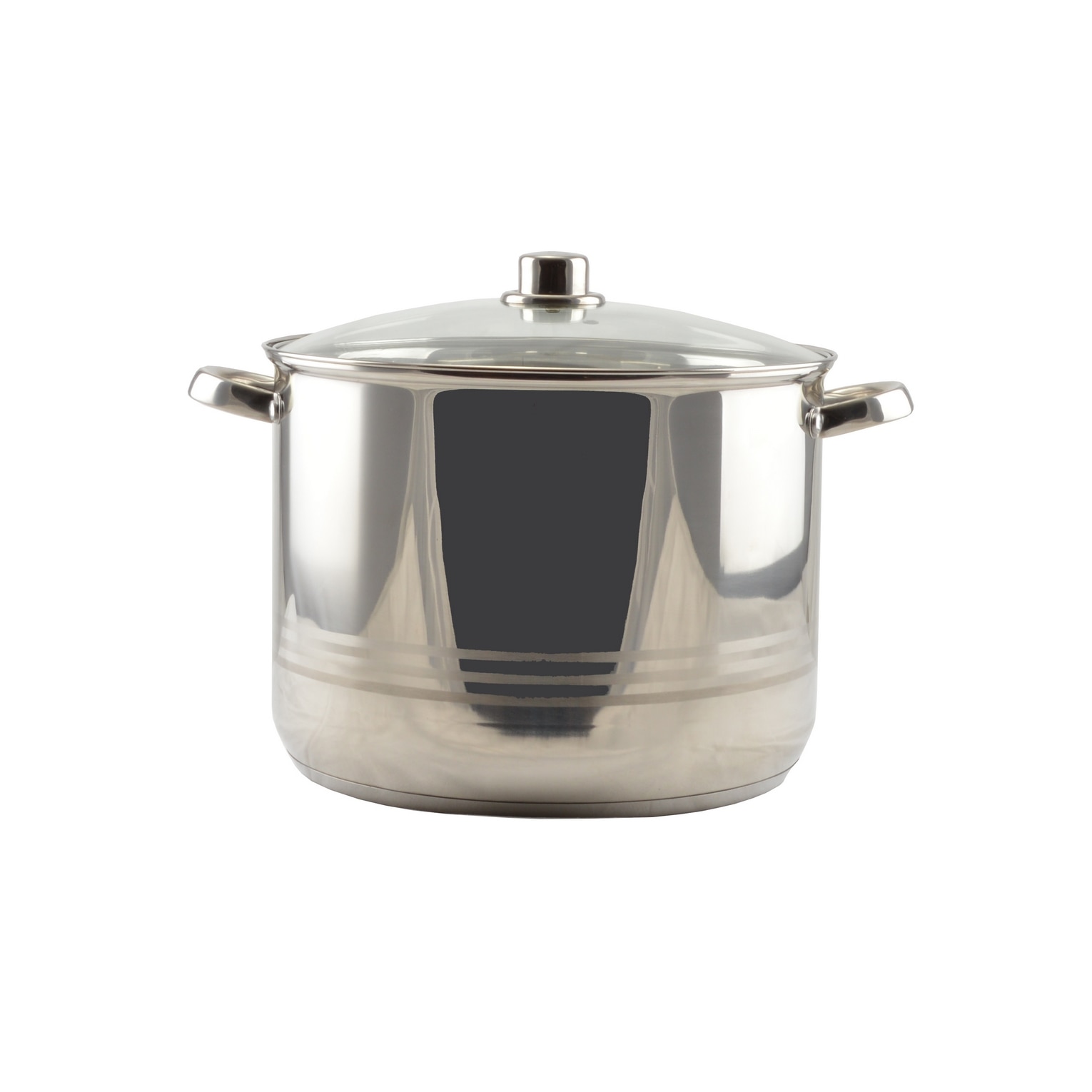 Oala inox cu capac sticla 16x10.5cm, 2L