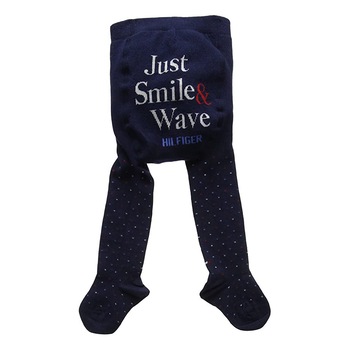 Colanti Tommy Hilfiger fete, albastru, marimea 74-80 cm Colanti Tommy Hilfiger fete, albastru, marimea 74-80 cm