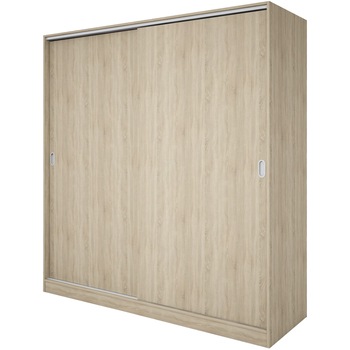 Dulap Irim Vegas 180x59x191 cm, usi glisante, culoare Sonoma Dark Dulap Irim Vegas 180x59x191 cm, usi glisante, culoare Sonoma Dark