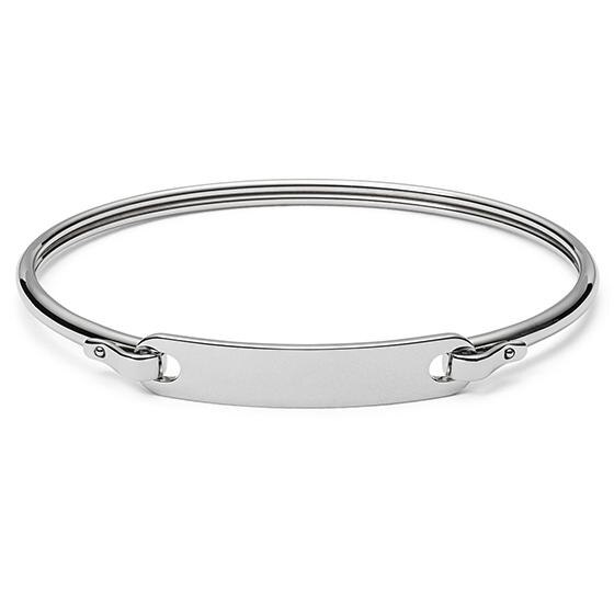 Bratara Fossil Classic JF02966040, Argintiu