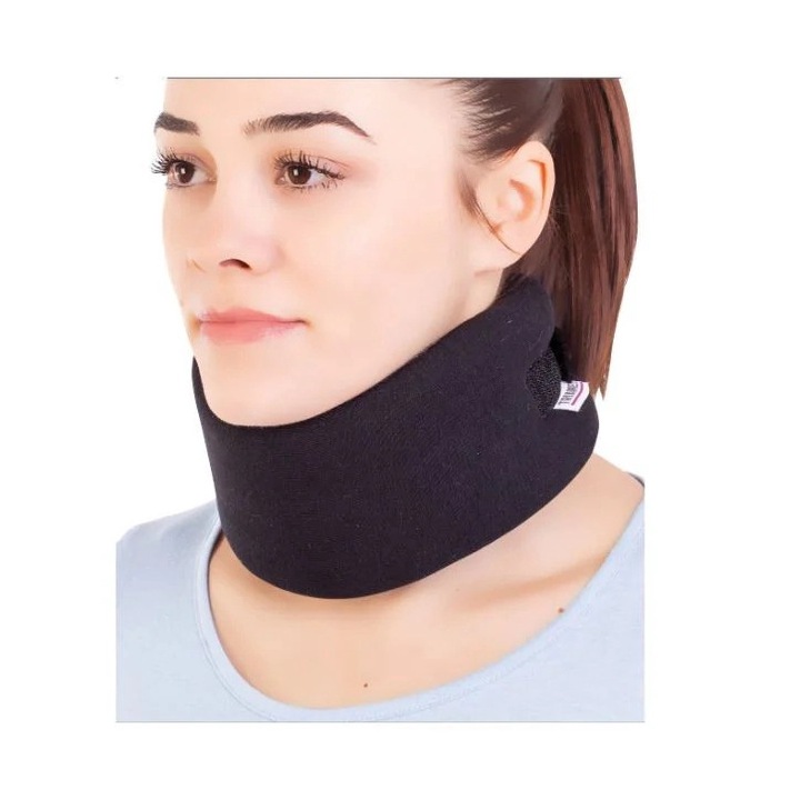 Orteza cervicala moale Triamed Cervitex, SRT104, Negru, 3, 8