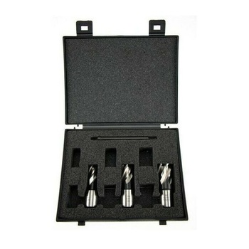 Set 3 carote pentru masina de gaurit cu coloana Evolution EVOCUTTERKIT3S, Ø14, 18, 22 mm si un ax centrare Set 3 carote pentru masina de gaurit cu coloana Evolution EVOCUTTERKIT3S, Ø14, 18, 22 mm si un ax centrare