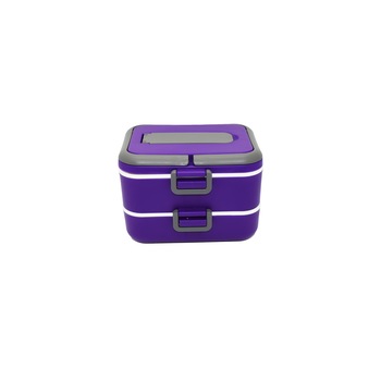 Caserola cu 2 compartimente si lingura D3151, culoare Mov, 18.5x15.5x13 cm 1.5L Caserola cu 2 compartimente si lingura D3151, culoare Mov, 18.5x15.5x13 cm 1.5L