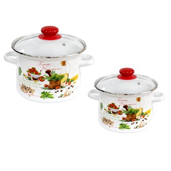 Set 2 oale cu capac sticla RAKI TOMATO 3L, 5,5L Set 2 oale cu capac sticla RAKI TOMATO 3L, 5,5L