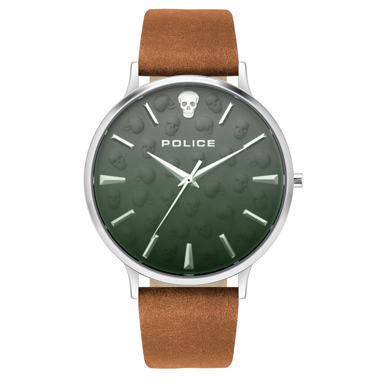 Ceas barbatesc Police PL16023JS.13 Tasman, 42mm, 3ATM, Argintiu