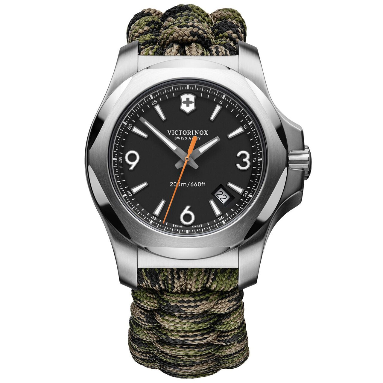 Ceas barbatesc Victorinox 241894 I.N.O.X Set, 43mm, 20ATM, Argintiu