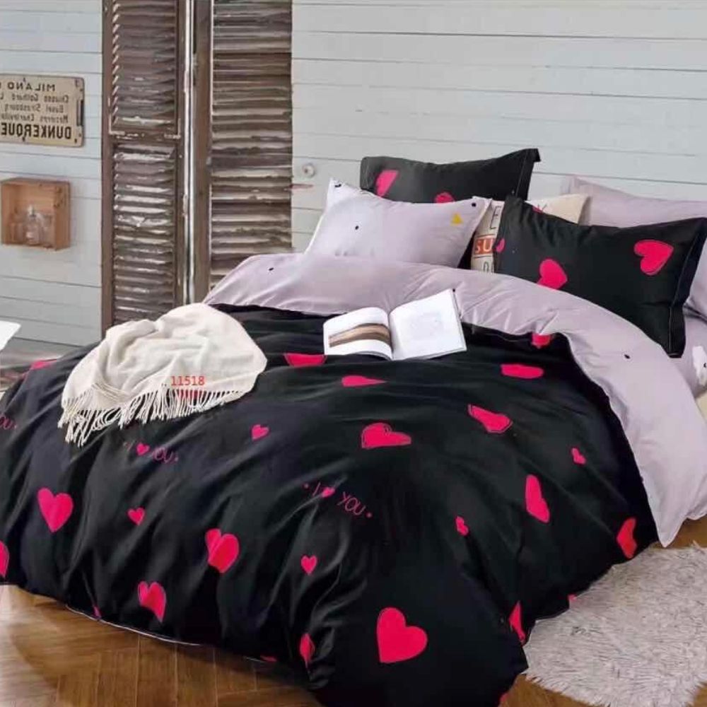 Set Lenjerie Finet Satinat, 6 Piese, Pat 2 Persoane, FNY-08