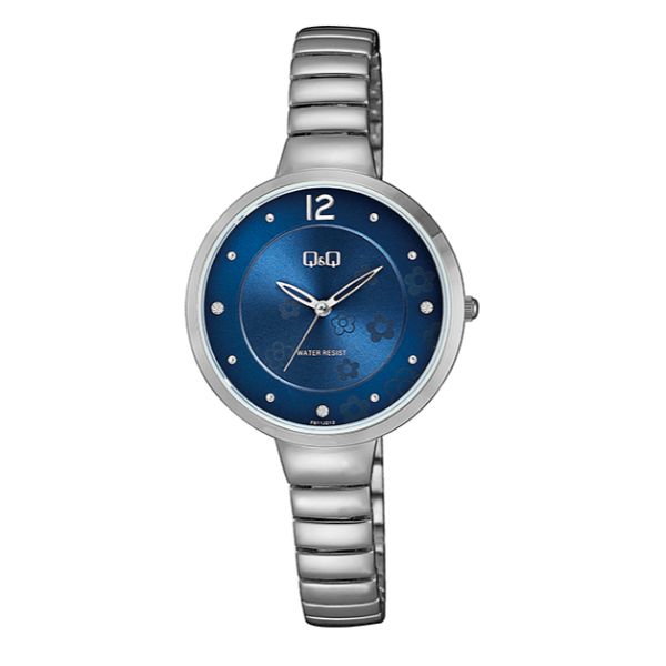 Ceas dama Q&Q F611J212Y Blue Flowers