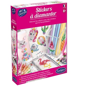 Kit creativ Stickere cu diamante, Sentosphere, 8 ani + Kit creativ Stickere cu diamante, Sentosphere, 8 ani +