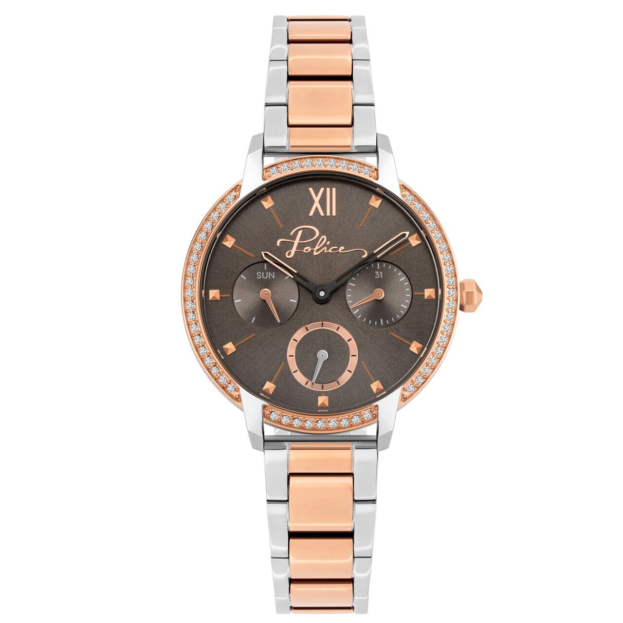 Ceas de dama Police PL16043BSTR.39M Nadu, 34mm, 3ATM, Argintiu