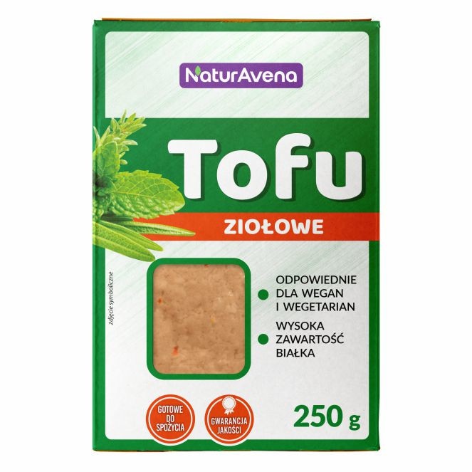Tofu cu ierburi aromate cub 250g 100 natural eMAG.ro