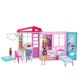 Къща за кукли тип куфар с кукла Barbie Everyday, 53x13x32 cm, многоцветен