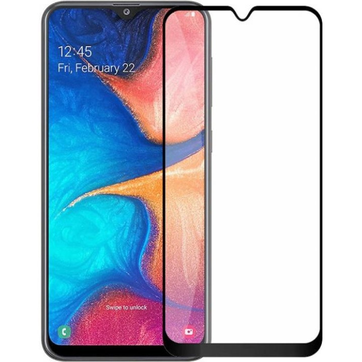 Folie MTP 11D Compatibila Samsung A40 Full Cover, Full Glue margini usor curbate