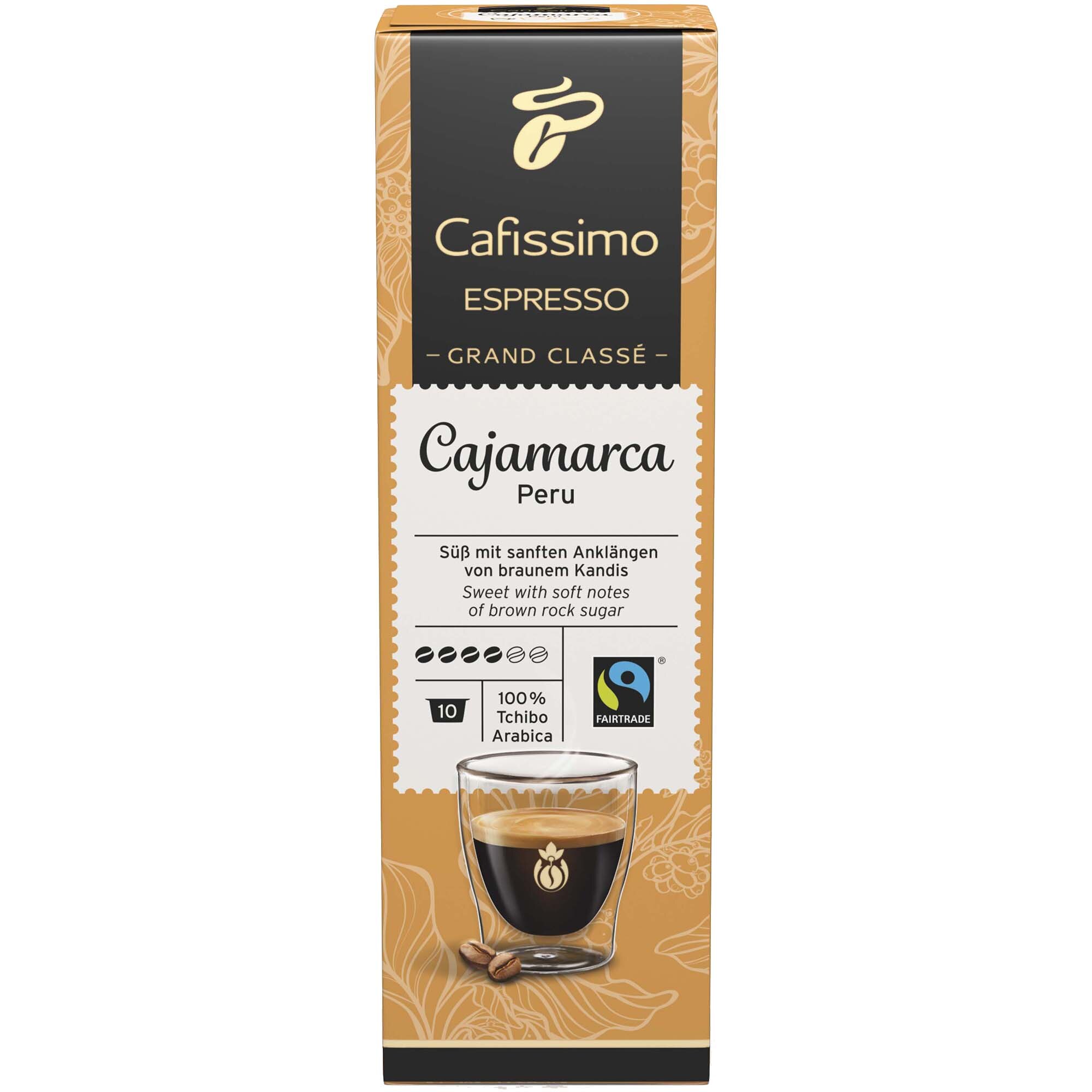 Cafea capsule Tchibo Cafissimo Grand Classé Cajamarca Peru, 10 capsule, 80 g