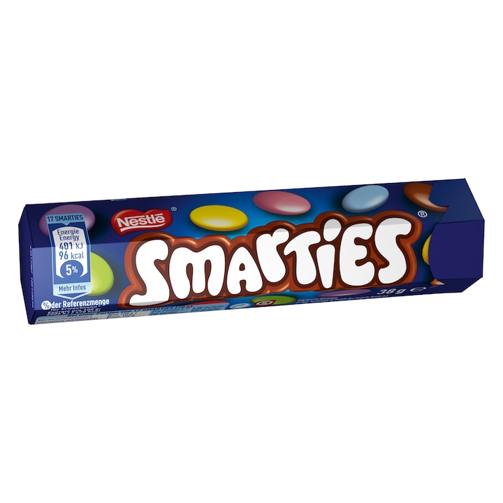 Дражета NESTLE SMARTIES, с млечен шоколад, кутийка, 38g