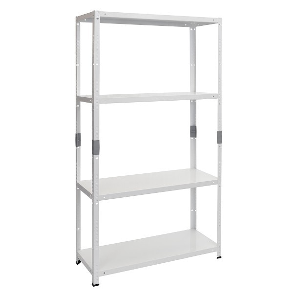 Raft Metalic Pixy 150 x 75 x 30 / 4 rafturi portanta 50 kg alb