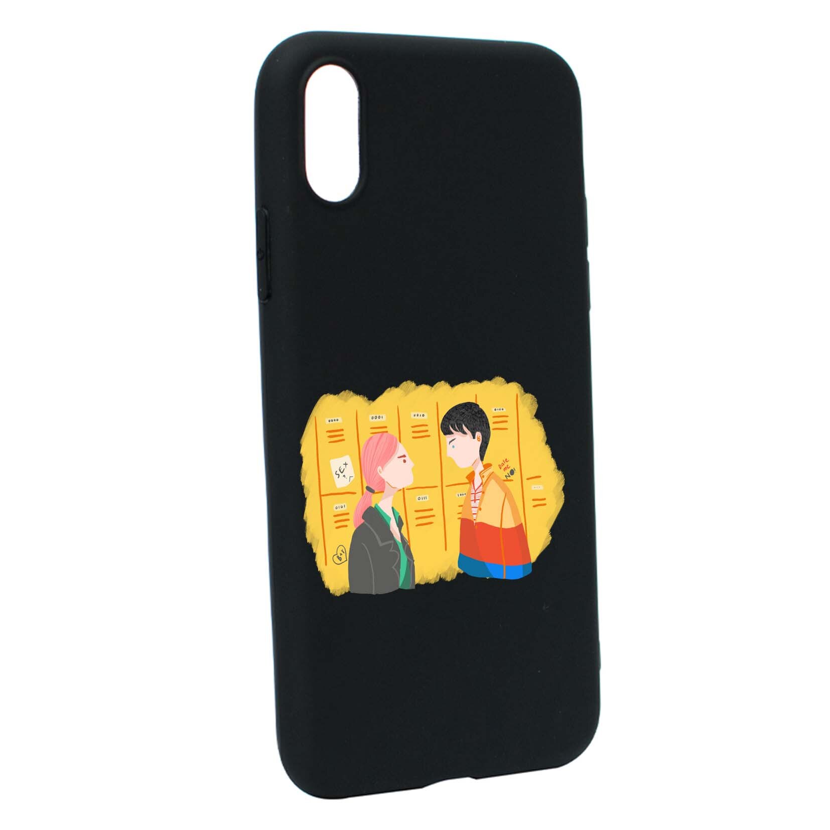 Husa de protectie Sex Education, Movie, pentru Apple iPhone XS / X, rezistenta la uzura, anti-alunecare, din silicon Premium, B563