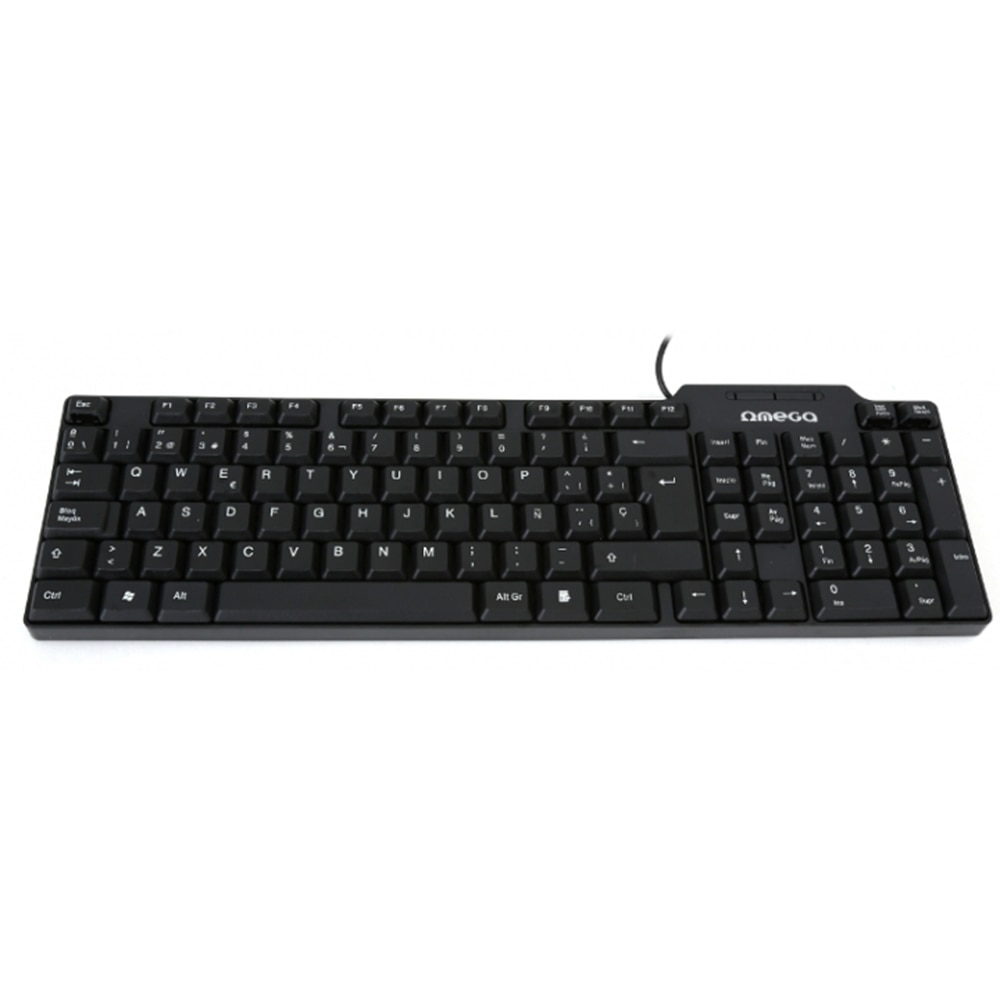 Kit Tastatura Omega OK05T, Conectare USB si Mouse Omega 0MO420WB, Wireless, Negru