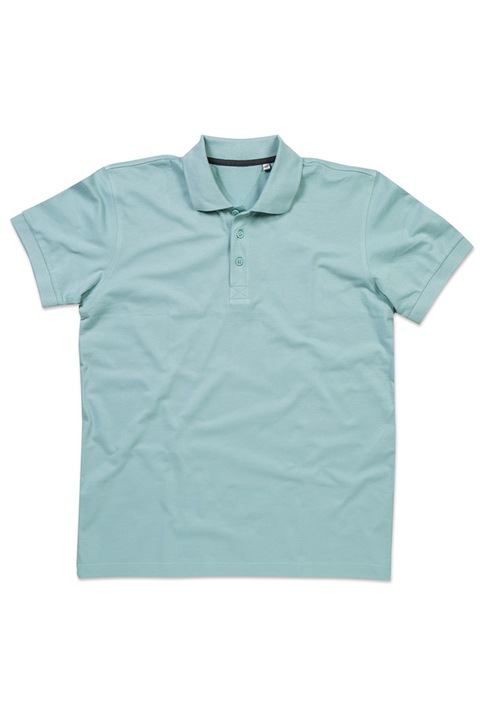 Ferfi polo, Stedman, pamut, kek, Púderkék