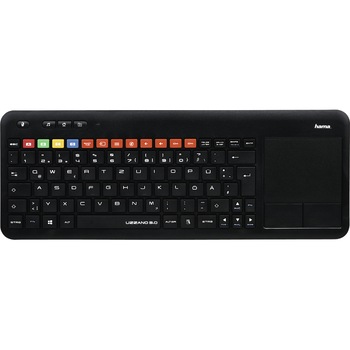Tastatura wireless cu touchpad Hama Uzzano 3.0, Negru Tastatura wireless cu touchpad Hama Uzzano 3.0, Negru