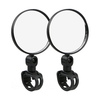 Set 2 bucati oglinda retrovizoare cu prindere reglabila de manerul ghidonului, rotatie 360, trotineta electrica, bicicleta Set 2 bucati oglinda retrovizoare cu prindere reglabila de manerul ghidonului, rotatie 360, trotineta electrica, bicicleta