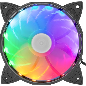 Ventilator 120 mm Genesis Hydrion 130 Rainbow LED, 1200 rpm, 4-pin Ventilator 120 mm Genesis Hydrion 130 Rainbow LED, 1200 rpm, 4-pin