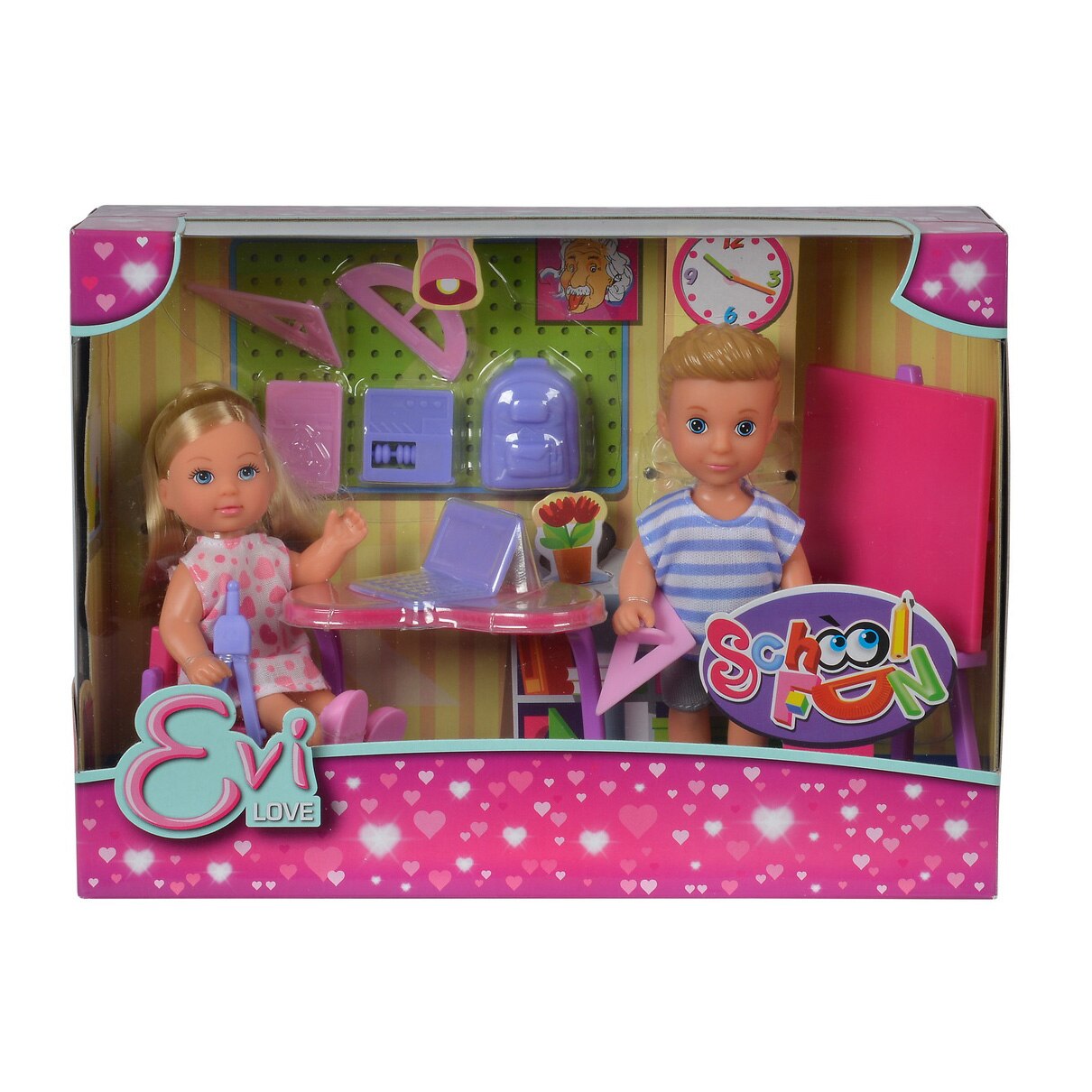 Set de joaca Evi Love - La scoala, 12 cm