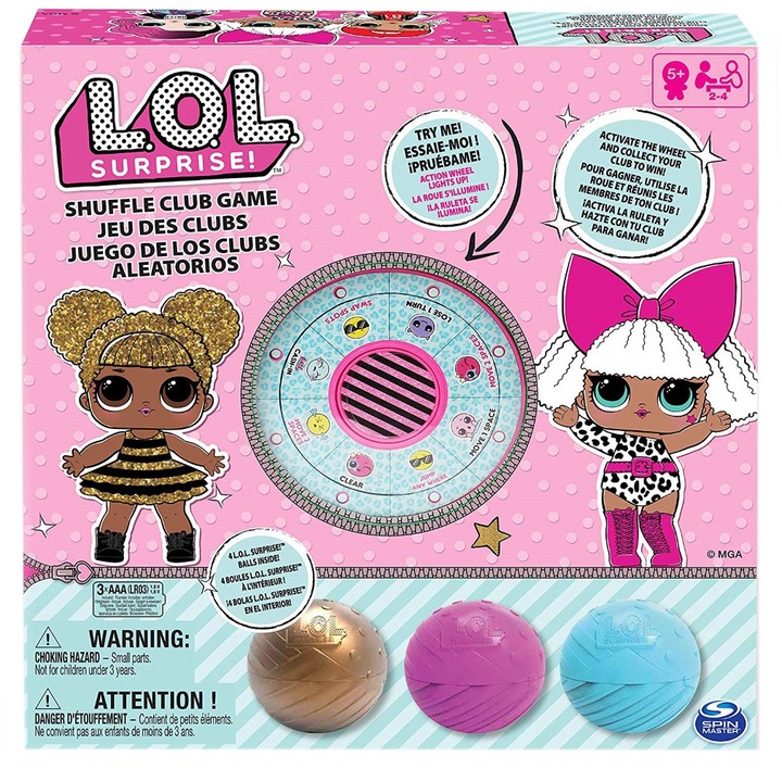 Spin Master Társasjáték - L.O.L. Meglepetés! Világító rulett