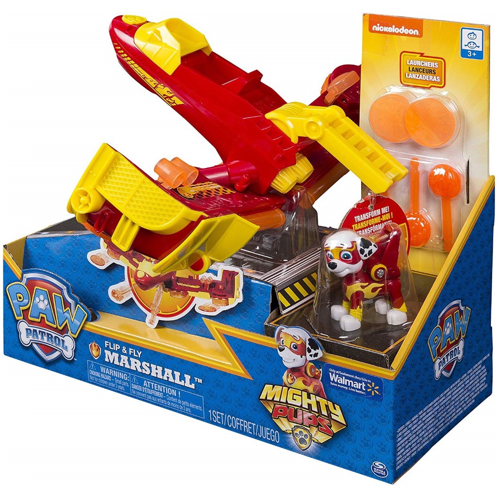 Paw patrol marshall flip & sale fly transforming vehicle