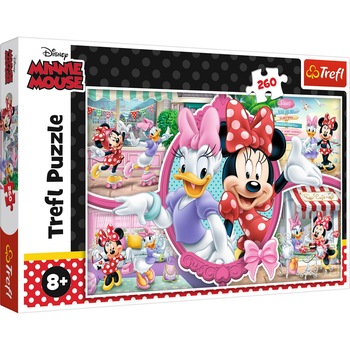 Puzzle Trefl, Disney Minnie Mouse - O zi fericita cu Minnie, 260 piese Puzzle Trefl, Disney Minnie Mouse - O zi fericita cu Minnie, 260 piese