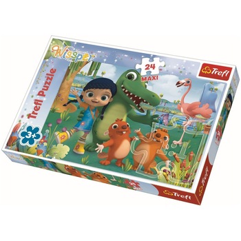 Puzzle Maxi Trefl, Wissper, O lume a prieteniei, 24 piese Puzzle Maxi Trefl, Wissper, O lume a prieteniei, 24 piese