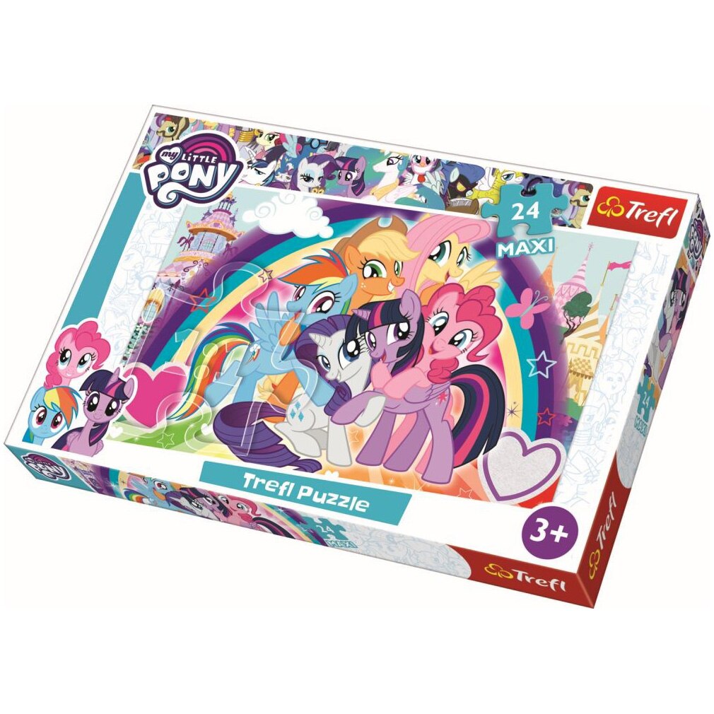 Puzzle Maxi Trefl, My little pony, Ponei fericiti, 24 piese
