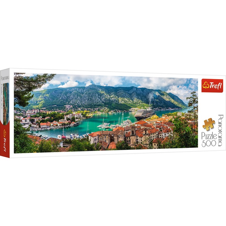 Пъзел Trefl, Панорама на град Котор Черна гора, 500 части
