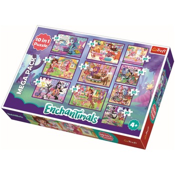 Puzzle Trefl 10 in 1, Aventurile Enchantimals, 329 piese Puzzle Trefl 10 in 1, Aventurile Enchantimals, 329 piese