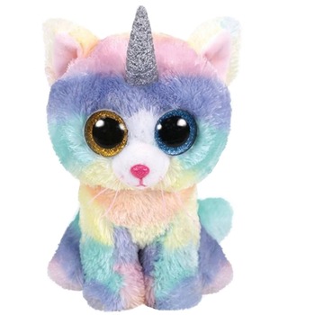 Jucarie de plus TY Plus, Pisica unicorn, 15cm Jucarie de plus TY Plus, Pisica unicorn, 15cm