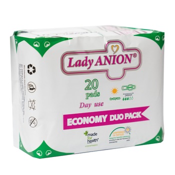 Absorbante Lady Anion Day Use DuoPack 240mm, 20 buc Absorbante Lady Anion Day Use DuoPack 240mm, 20 buc