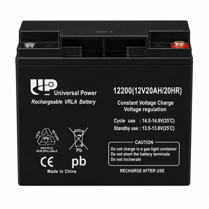 VRLA Тягов акумулатор Universal Power 12V 12V 20AH GB12-20