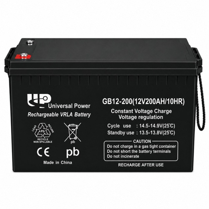 VRLA Тягов акумулатор Universal Power 12V 200Ah GB12-200