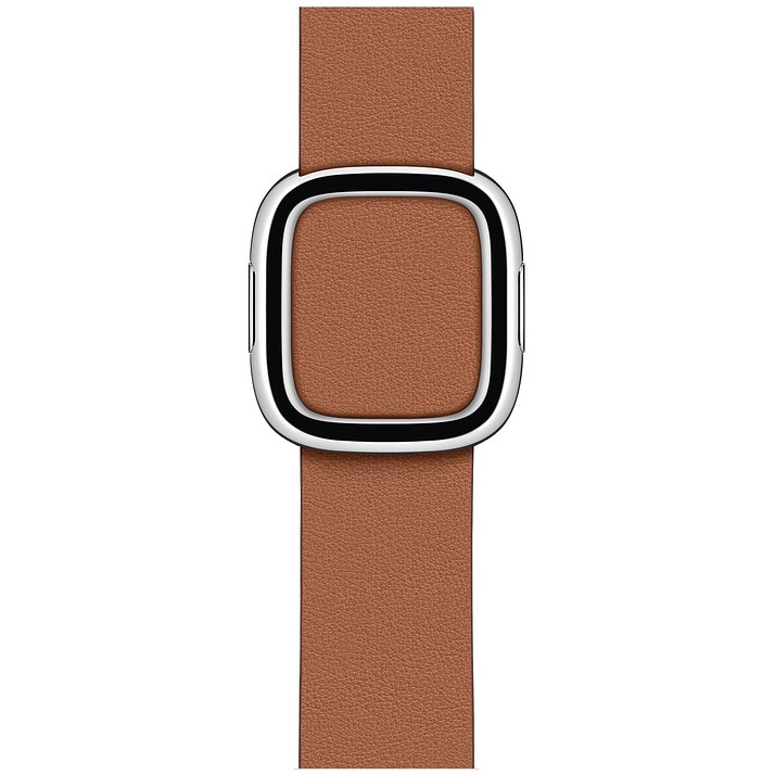 Curea pentru Watch 40mm, Modern Buckle, Small, Saddle Brown