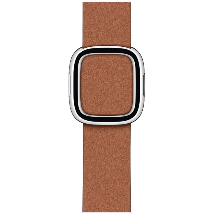 Curea pentru Watch 40mm, Modern Buckle, Small, Saddle Brown