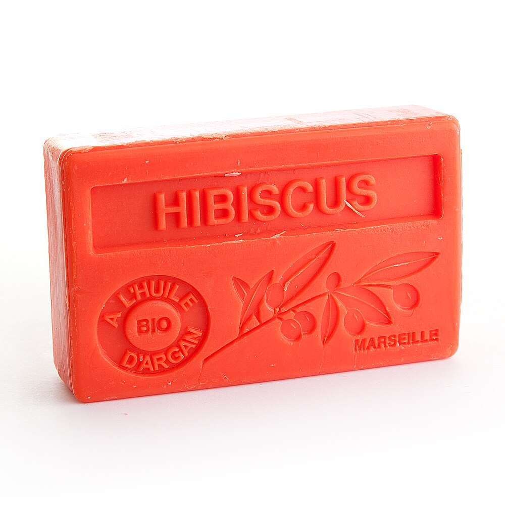 Sapun Natural de Marsilia 100g Ulei de Argan Bio - Hibiscus